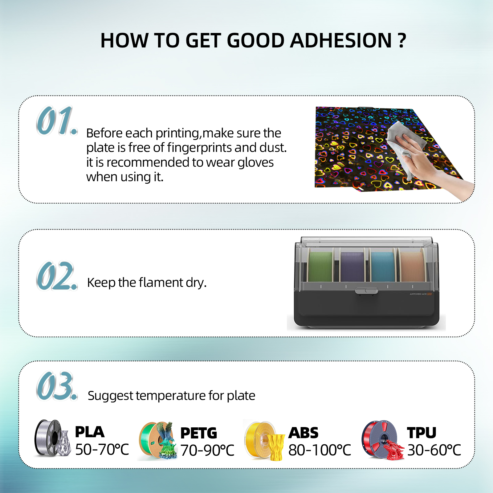IdeaFormer Smooth Build Plate, Sweetheart+Waterdrop Spring Steel Spring Steel Build Plate for Elegoo Centauri Carbon 3D Printer