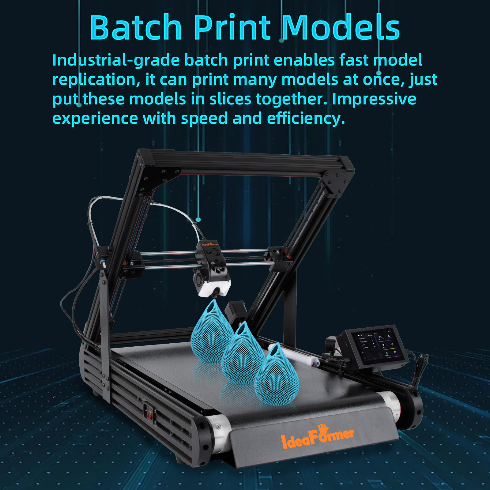IdeaFormer IR3 V2 Limited Second-hand Machines，Infinite Z-Axis Steel Conveyor Belt 3D Printer，Shipping to US Addresses only