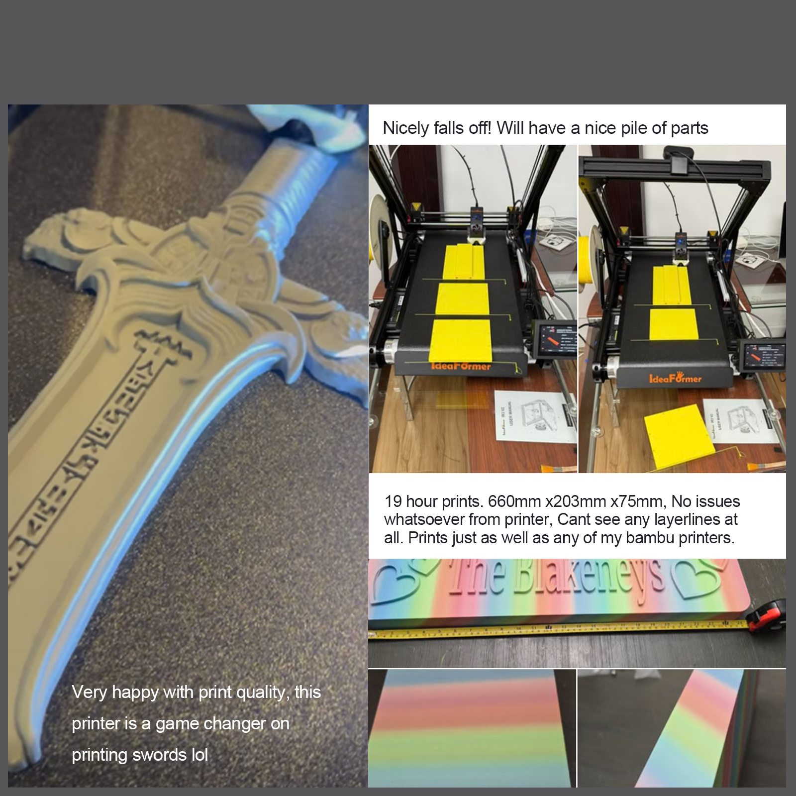 IdeaFormer IR3 V2 Limited Second-hand Machines，Infinite Z-Axis Steel Conveyor Belt 3D Printer，Shipping to US Addresses only
