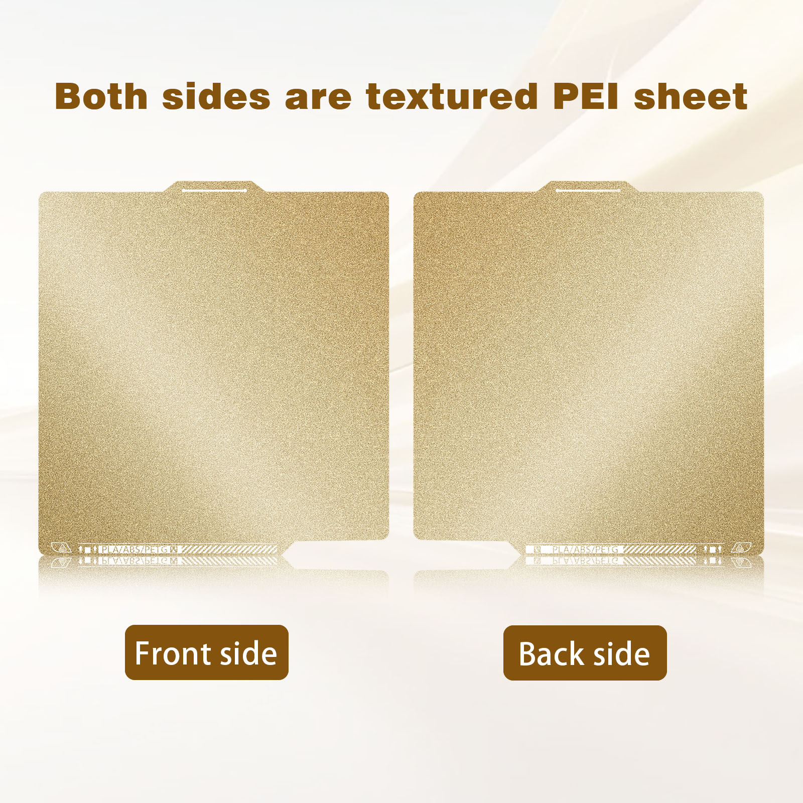 IdeaFormer Double Sided Textured PEI Spring Steel Build Plate with QR Code, 257*257mm for Bambu Lab X1/X1C/P1P/P1S/A1 3D Printer